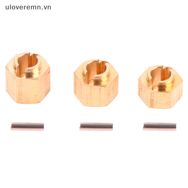 Đầu Nối Dài Trục Bánh Xe Bằng Đồng Thau 4 / 5 / 6mm Cho Mô Hình Xe Điều Khiển 1 / 18