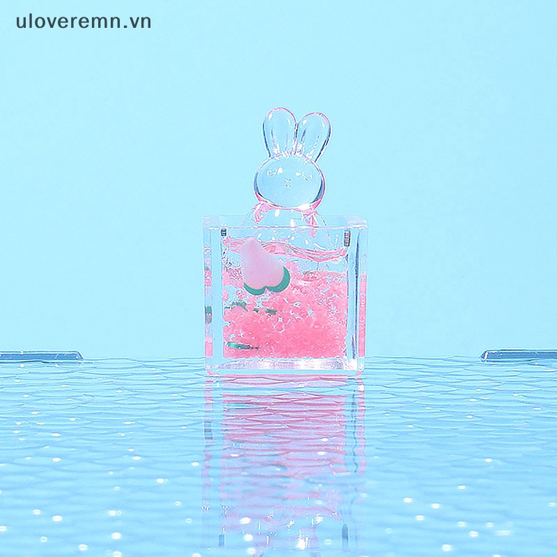 Bộ 2 Đồ trang trí Thỏ Bunny Hoạt Hình Phát Sáng Dùng Trang Trí Tiểu Cảnh