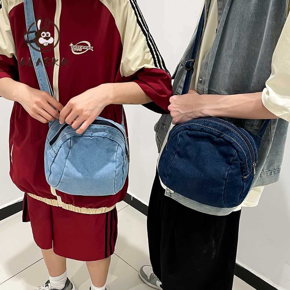 Túi Đeo Chéo Vai Bằng Vải Denim Thời Trang Sành Điệu Cho Nữ