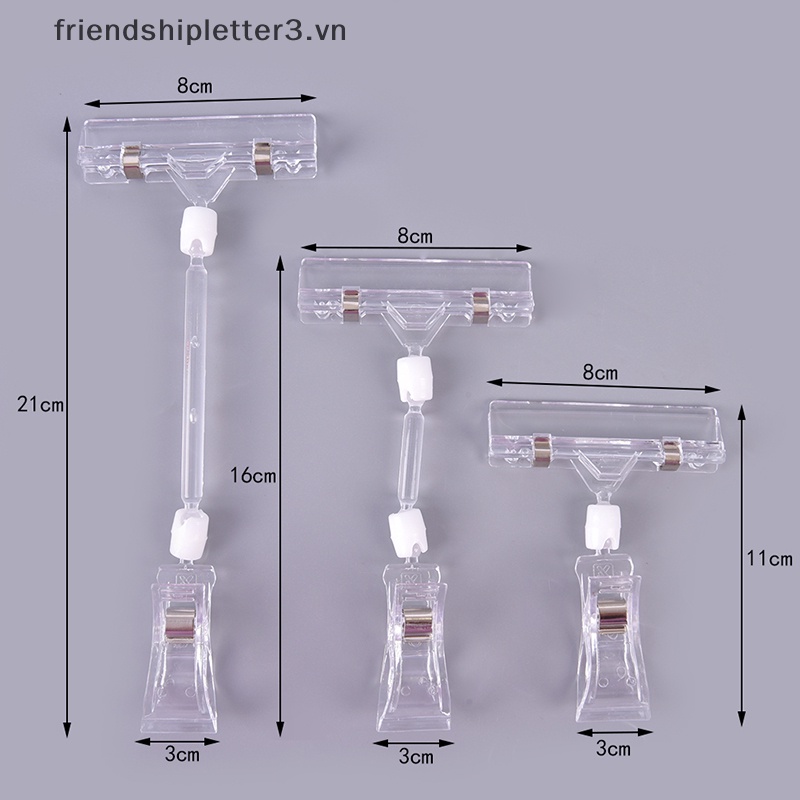 / / Mới / / Kẹp Nhựa Giữ Bảng Tên Quảng Cáo Trưng Bày