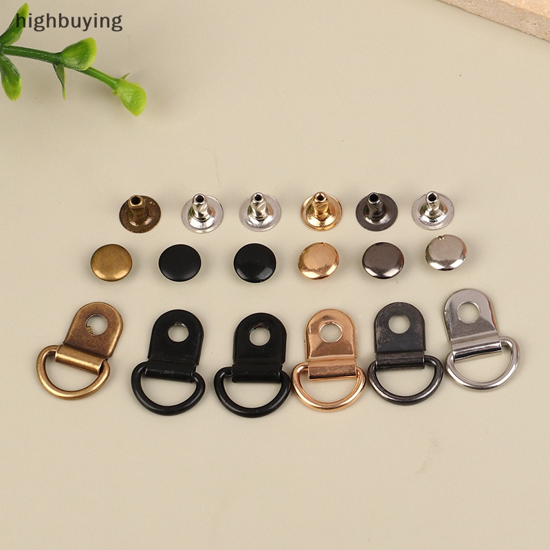 Set 10 Vòng Khóa Chữ D Bằng Kim Loại Chuyên Dụng Sửa Chữa Túi Xách Leo Núi