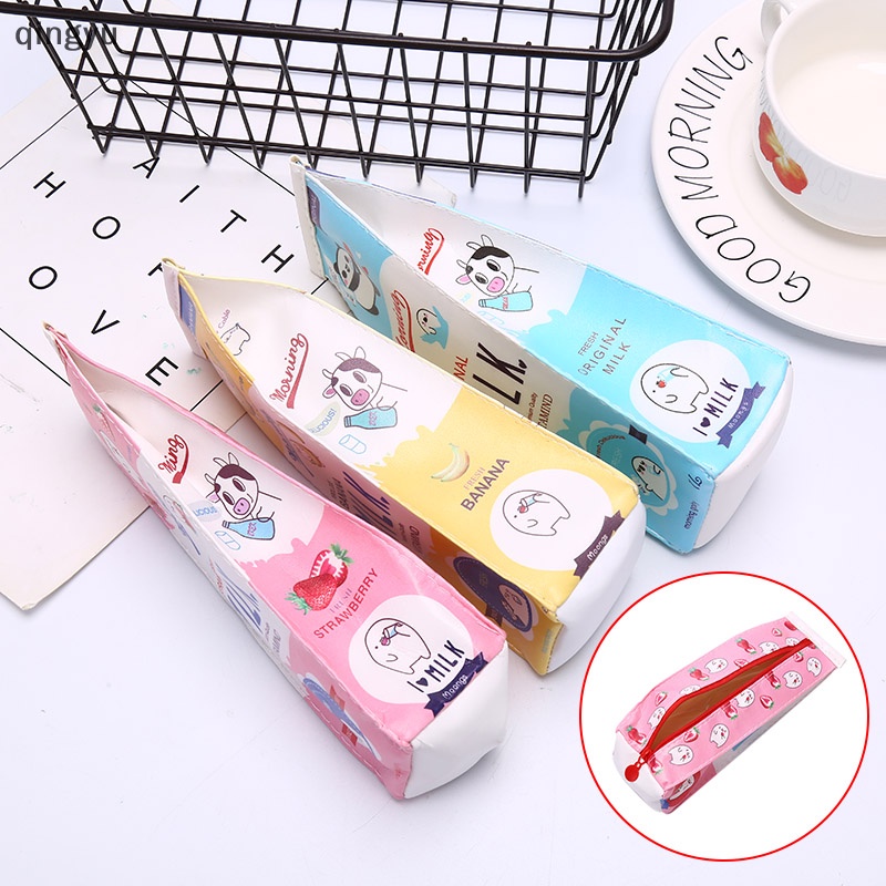 Túi Đựng Bút Hình Hộp Sữa Trái Cây Thời Trang Hàn Quốc Dễ Thương