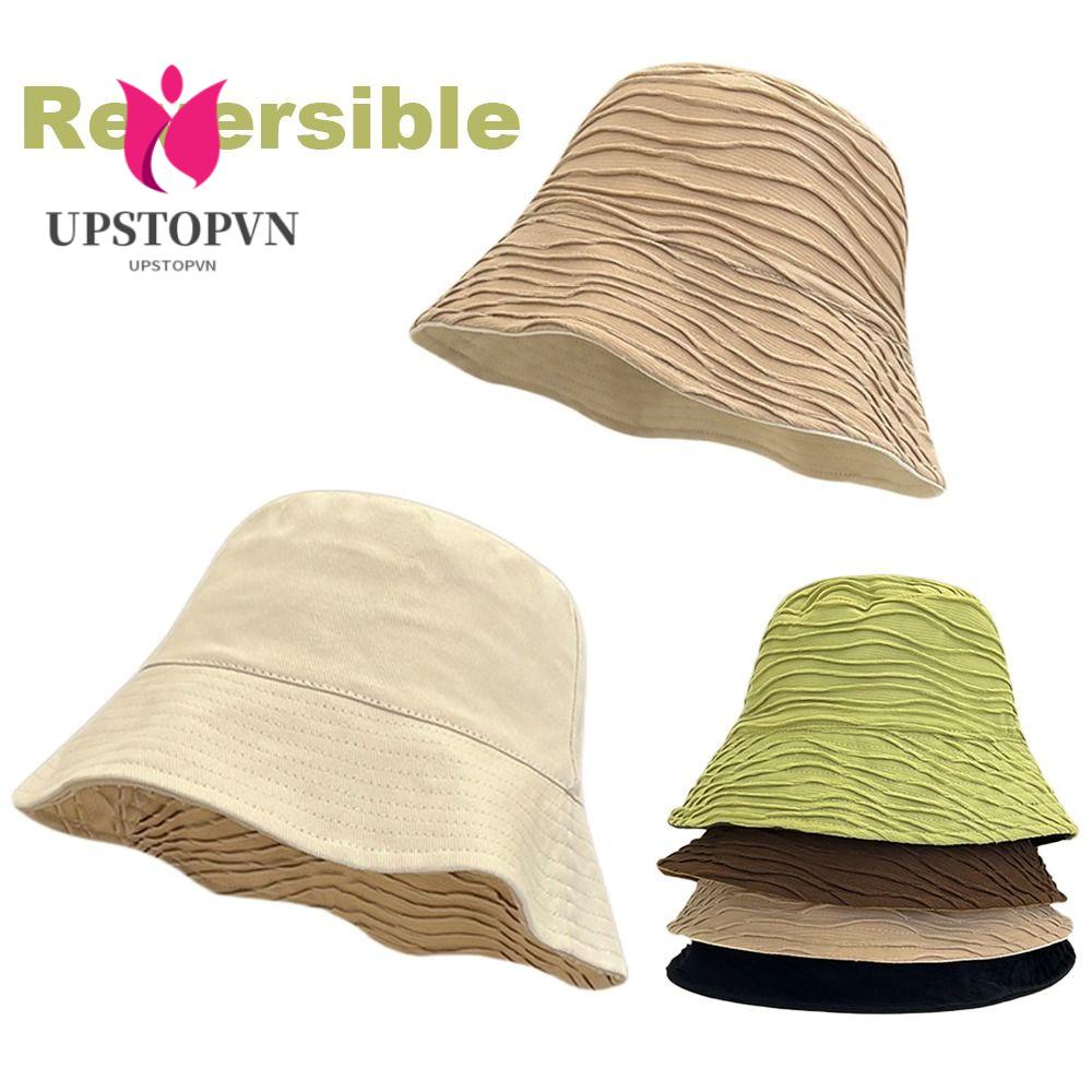 Mũ Bucket Chống Tia UV Chất Liệu Cotton Phong Cách Hawaii Thời Trang Mùa Hè