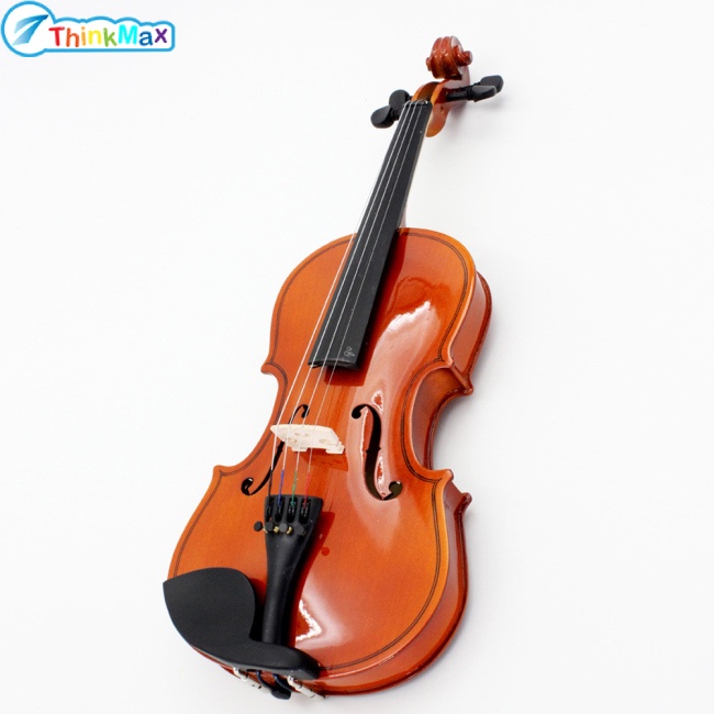 Thinkmax Đàn Violin Gỗ Bass 4 / 4 3 / 4 1 / 2 1 / 4 1 / 8 Kèm Bình Hoa Cho Người Mới Bắt Đầu