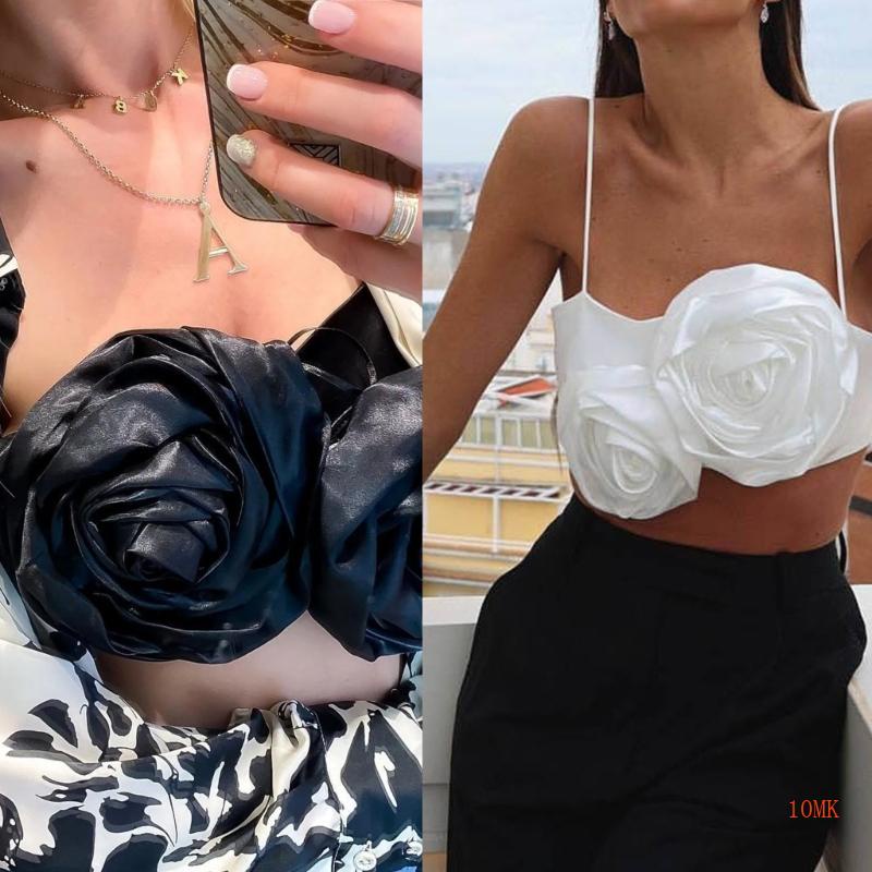 Xiangbao Áo Tank Top Hai Dây Họa Tiết Hoa Đường Phố Cao Cấp Cho Nữ