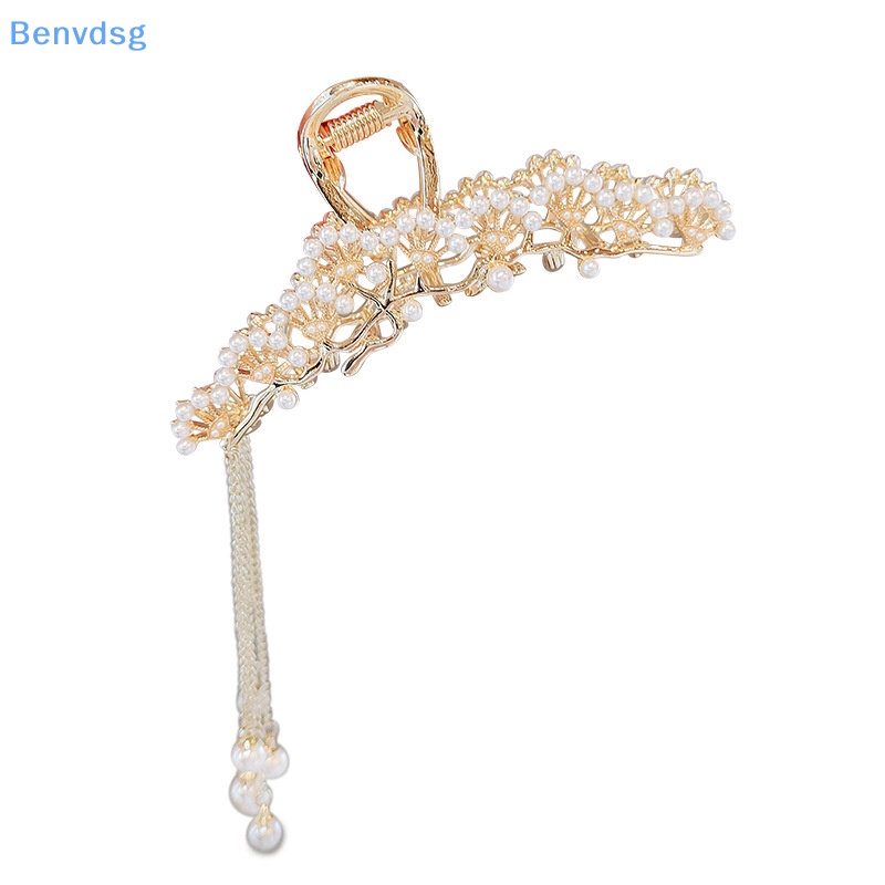 Kẹp Tóc Kim Loại Đính Ngọc Trai Thời Trang Cho Nữ