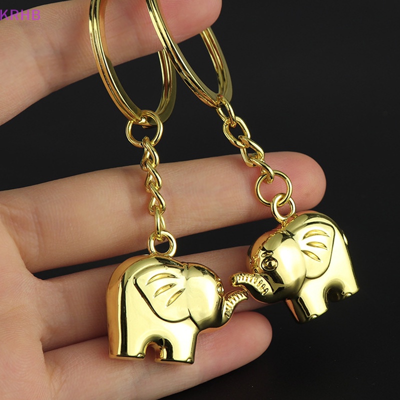 Móc Khóa Kim Loại Hình Voi Thời Trang Dành Cho Nam Mới