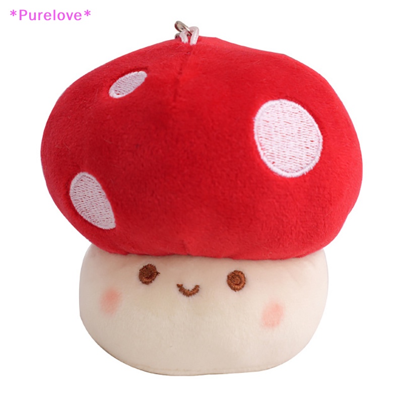 Móc Khóa Hình Cây Nấm Nhồi Bông Đáng Yêu Dành Cho Nam Và Nữ Mới