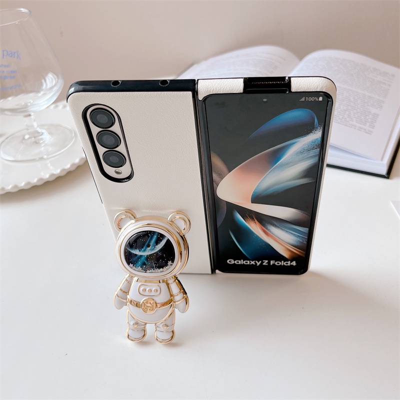 Bao Da Điện Thoại Họa Tiết Phi Hành Gia Cho samsung galaxy z fold 5 4 3 2 5g Ốp