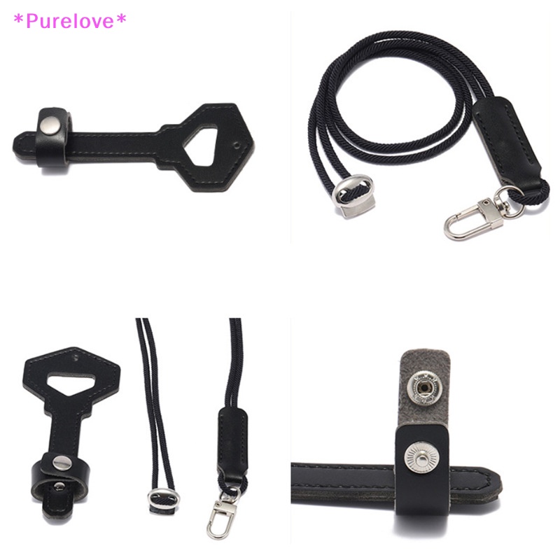 Túi Da Đựng Mắt Kính Hình Chìa Khóa Có Dây Đeo Cổ Tiện Dụng Mới