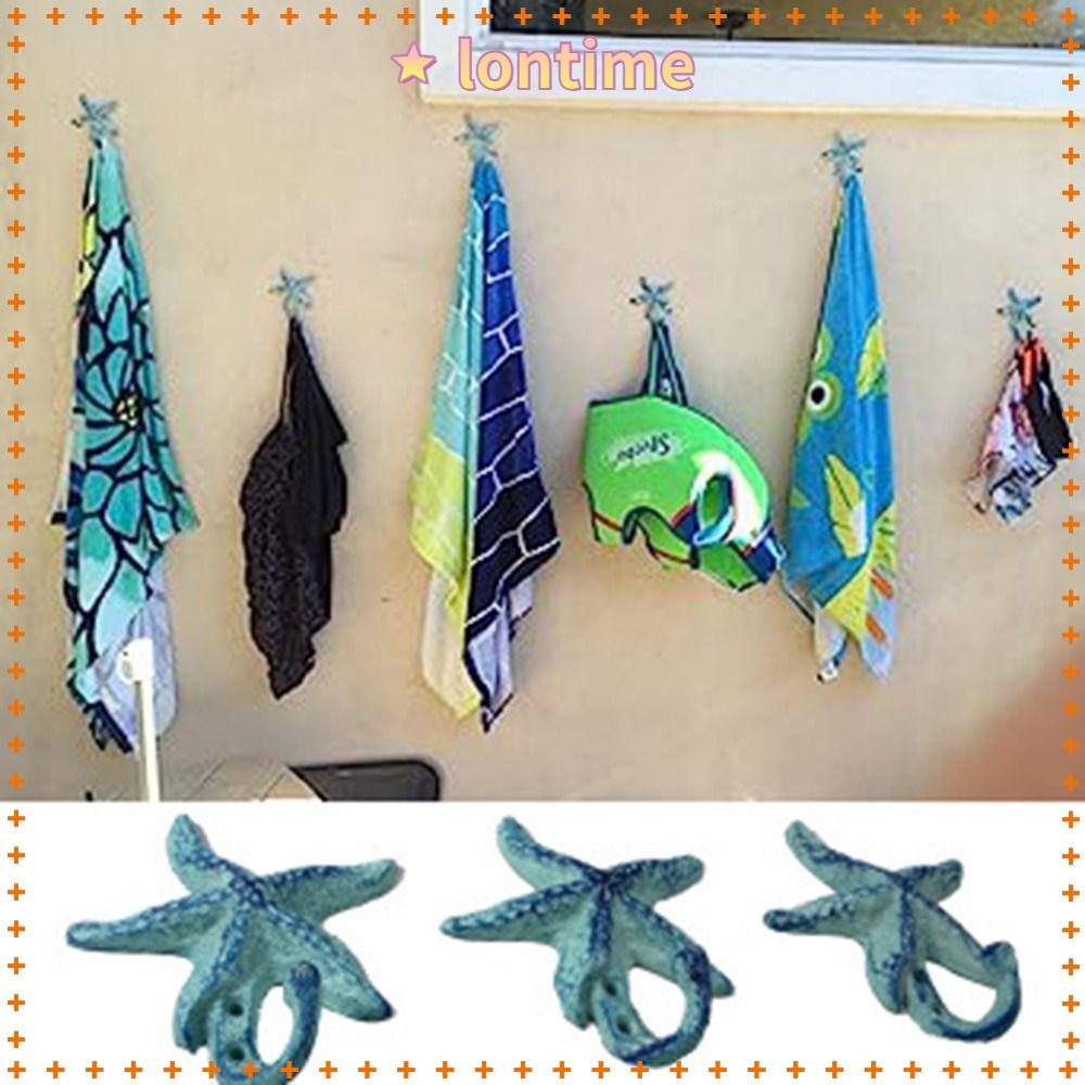 Móc Treo Đồ Gắn Tường Hình Sao Biển Phong Cách Vintage