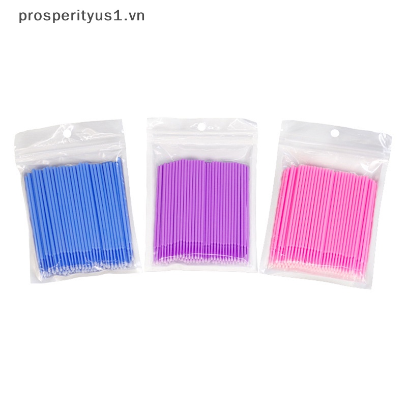 1 100 Cây Tăm Bông Làm Sạch Lông Mi Nối Dài Tiện Dụng