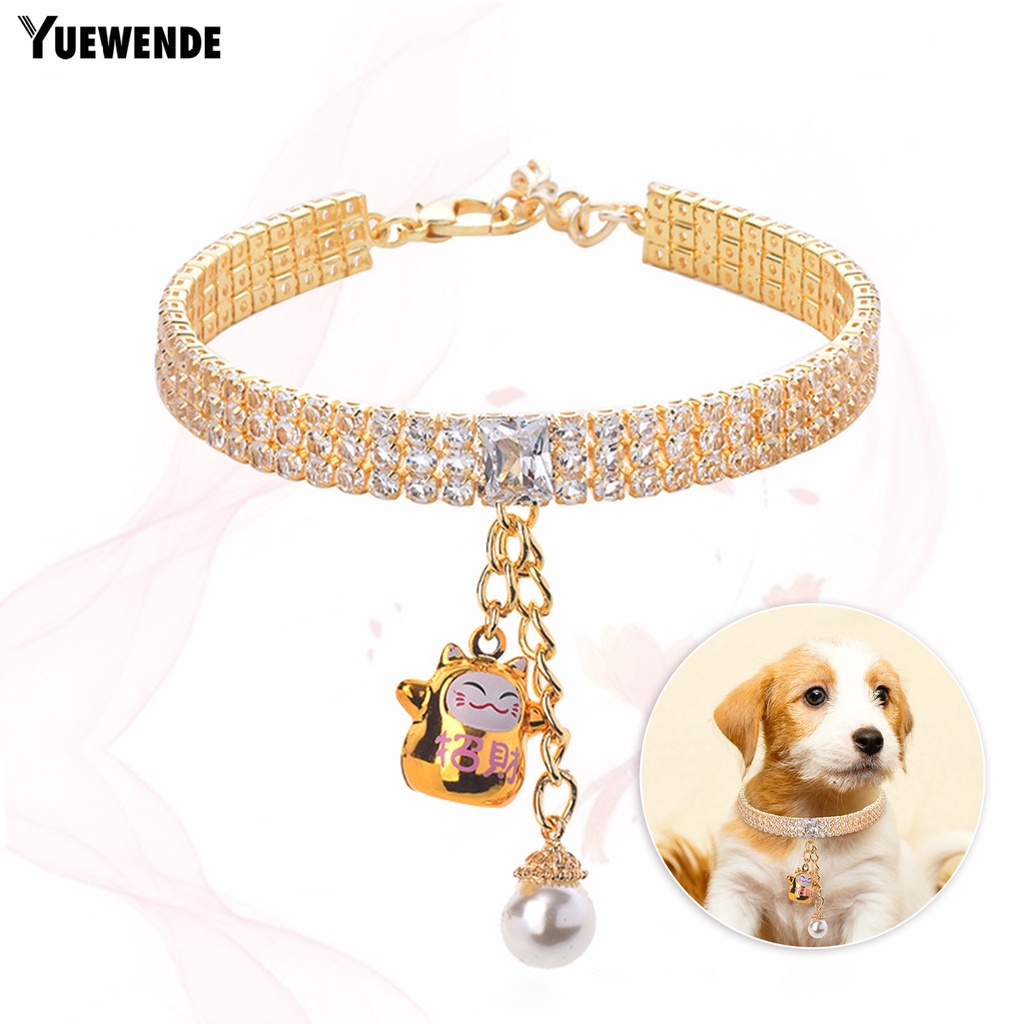 Vòng Cổ Đính Pha Lê Giả Đa Năng Dễ Thương Cho Thú Cưng