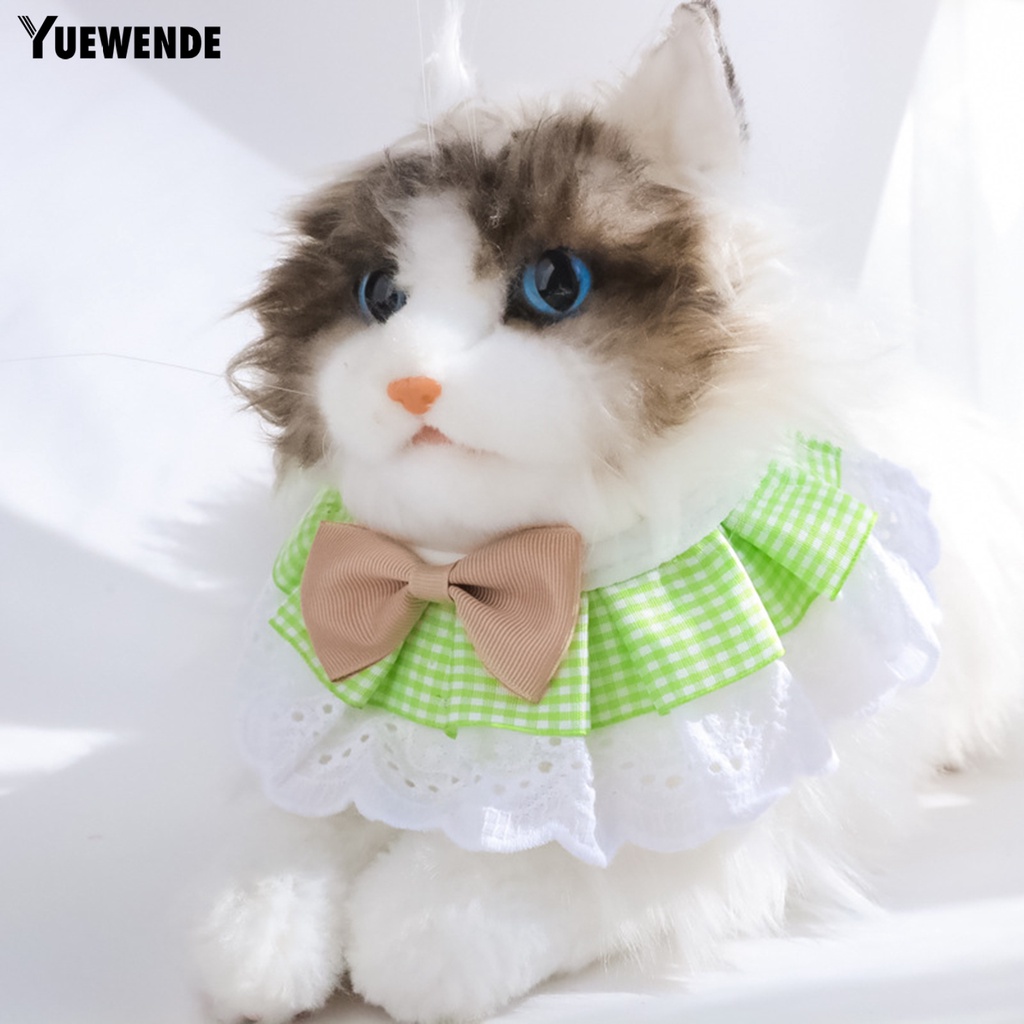 Yq.e Yếm Thắt Nơ Nhiều Màu Bằng Polyester Thân Thiện Với Da Chống Mài Mòn Dễ Sử Dụng Dành Cho Thú Cưng