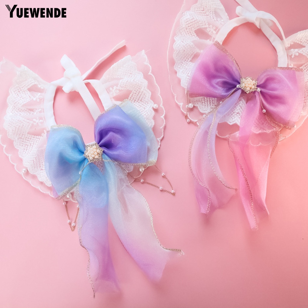 Yq.e Vòng Cổ Phối Tua Rua Bằng Polyester Không Gây Kích Ứng Thân Thiện Với Da Cho Thú Cưng