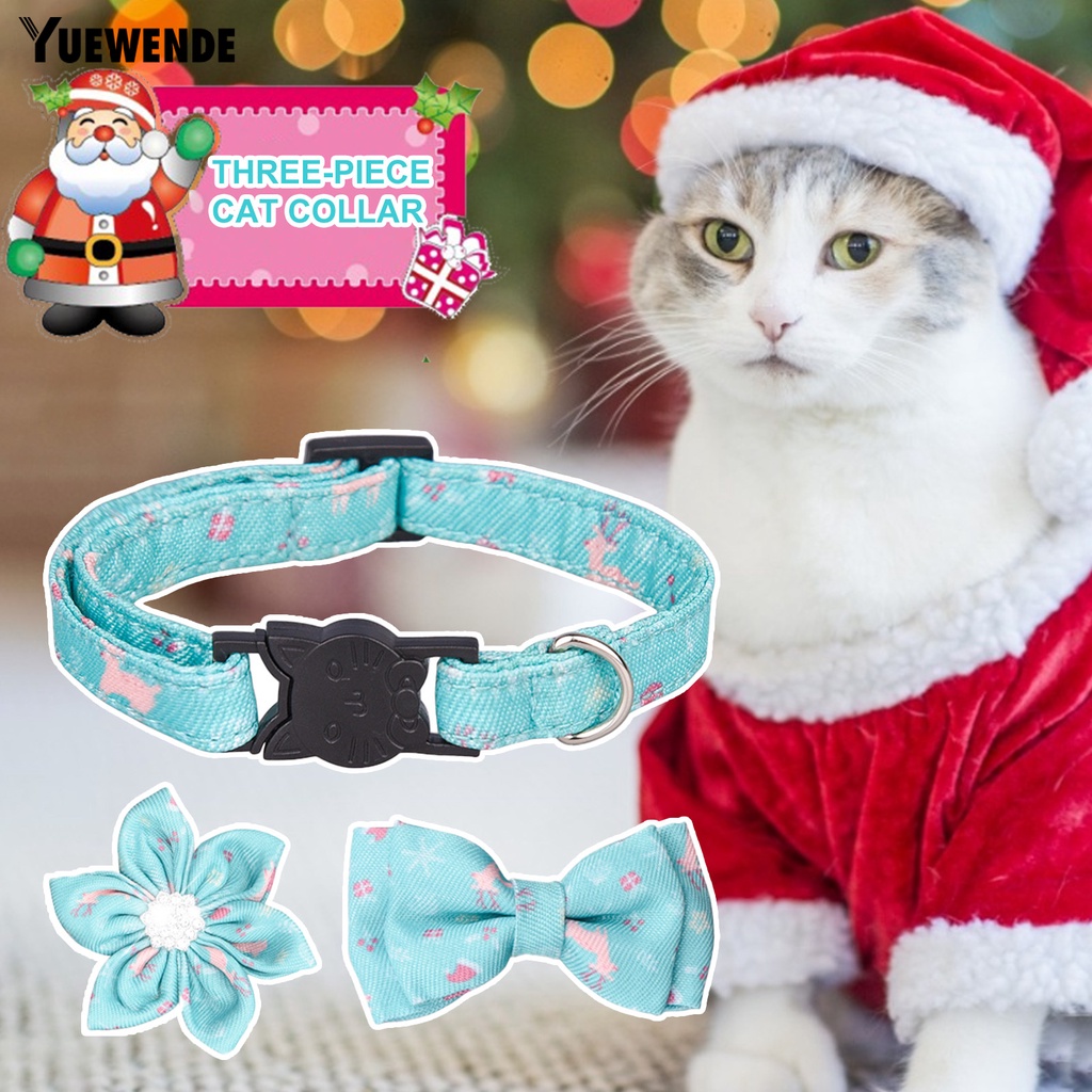 Bộ 3 Nơ Đeo Cổ Họa Tiết Hoa Hướng Dương Cho Thú Cưng