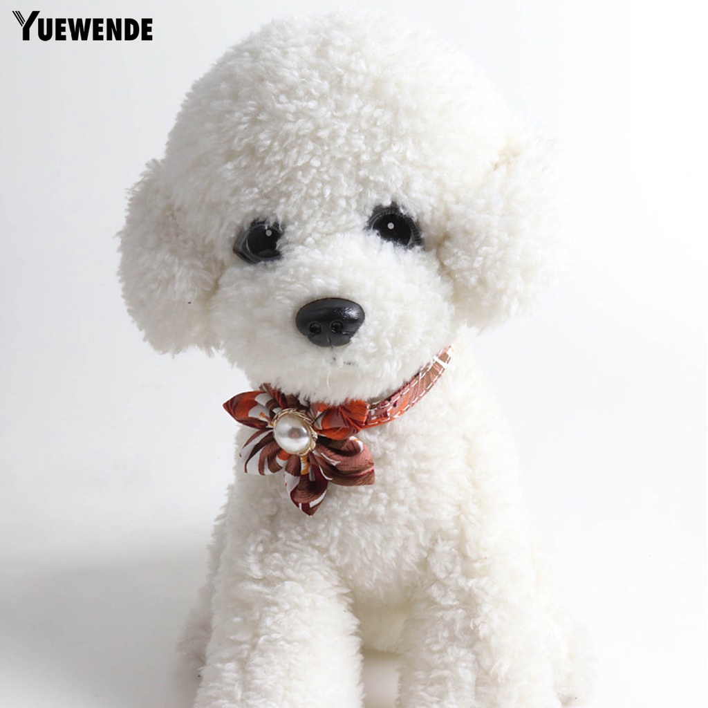 Yq.e Vòng Cổ Họa Tiết Hoa Đính Ngọc Trai Nhân Tạo Thân Thiện Với Làn Da Không Mùi Dành Cho Cún Cưng