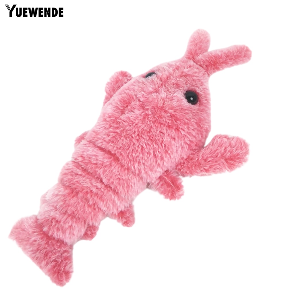 Đồ Chơi Hình Tôm Điện Tử Mềm Mại Chống Cắn Chống Trầy Thoải Mái Huấn Luyện Cho Mèo Cưng