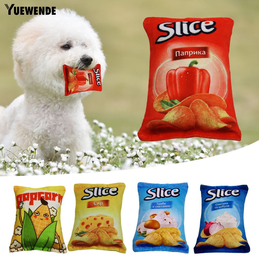 Đồ Chơi Mềm Chống Cắn Phát Ra Âm Thanh Hình Khoai Tây Chiên Cho Thú Cưng