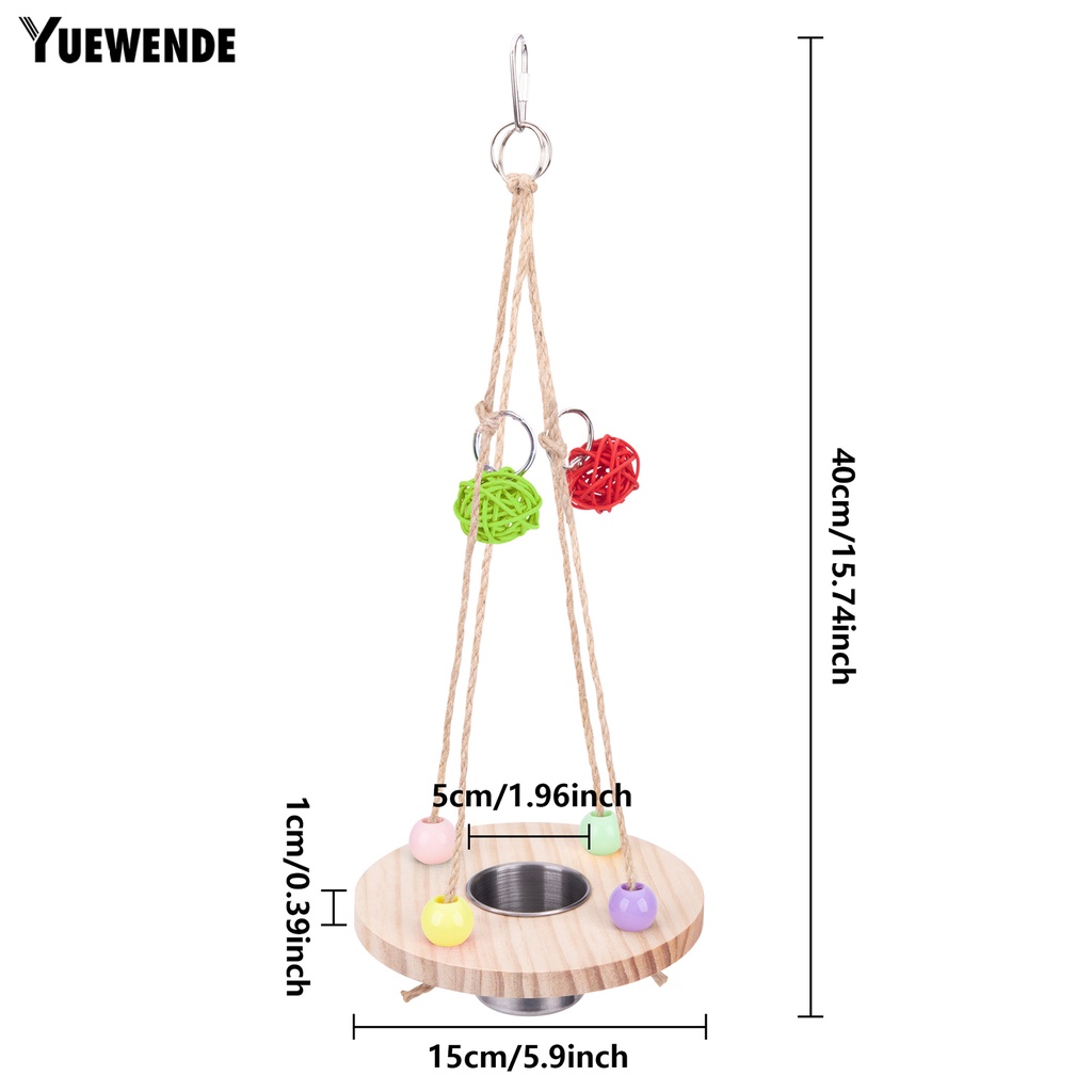 Đĩa Đựng Thức Ăn Bằng Thép Không Gỉ Nhiều Màu Sắc Cho Chim Cảnh