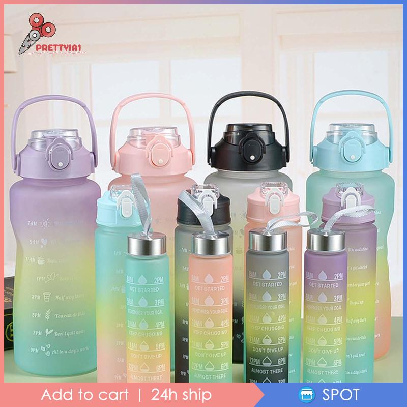 [Prettyia1] 3 Bình Đựng Nước Di Động Có Thể Tái Sử Dụng Cho Tập Gym / Đạp Xe