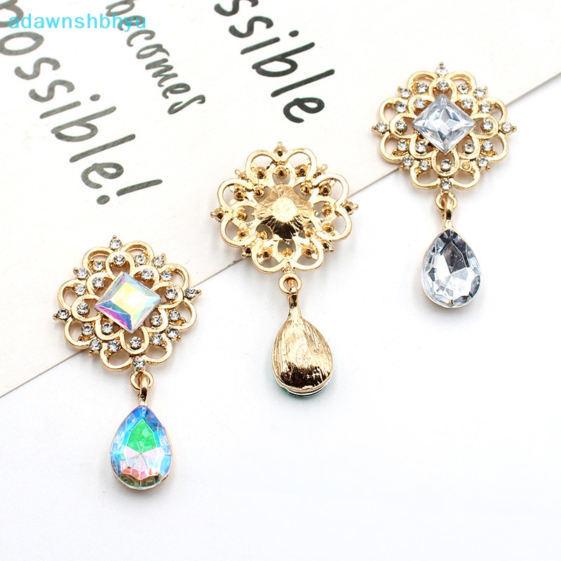 Nút Vuông Hợp Kim 25 * 45MM Đính Đá Trang Trí Hộp Quà Đám Cưới