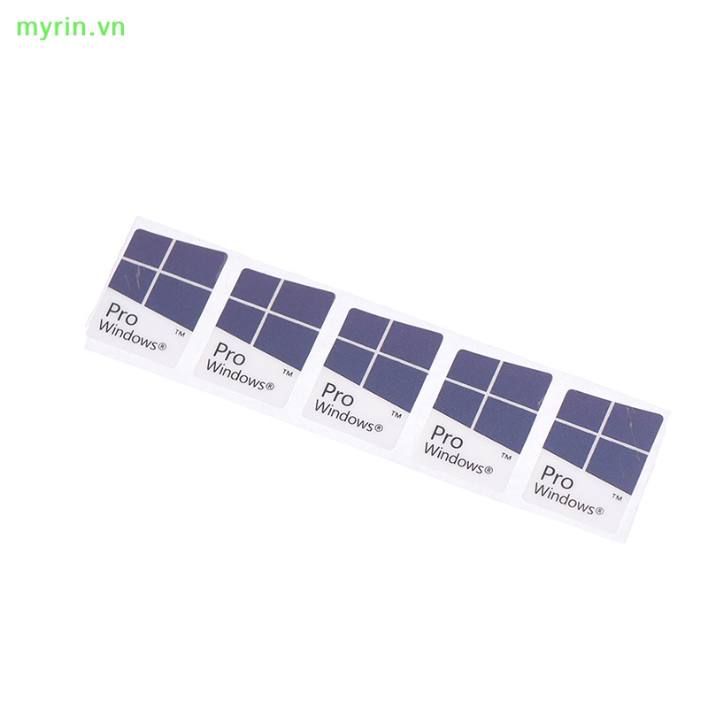 Bộ 5 Miếng Dán Trang Trí Máy Tính Windows10 WIN10 PRO Màu Xanh Dương Độc Đáo Xinh Xắn