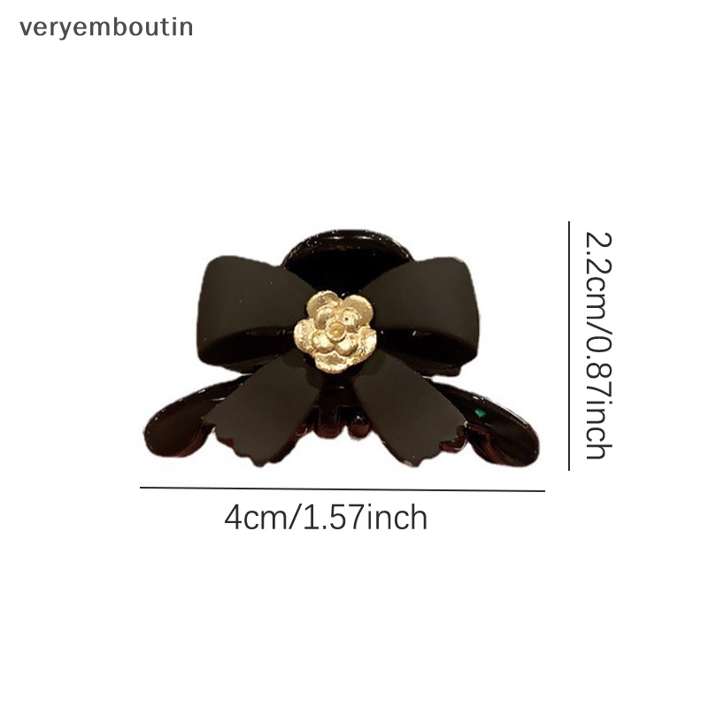 Kẹp Tóc Nơ Mini Màu Đen Thời Trang 2023 Cho Nữ