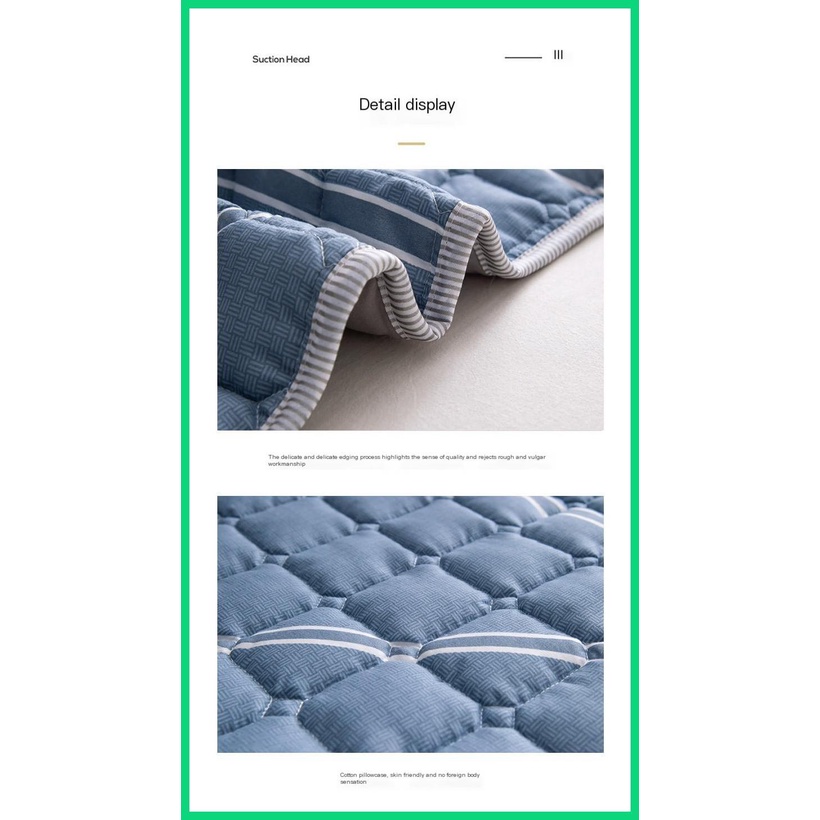 Vỏ Gối cotton Mỏng Mềm Thoáng Khí Chống Nước Chống Ăn Mòn Kích Thước 48x74cm Thân Thiện Với Làn Da