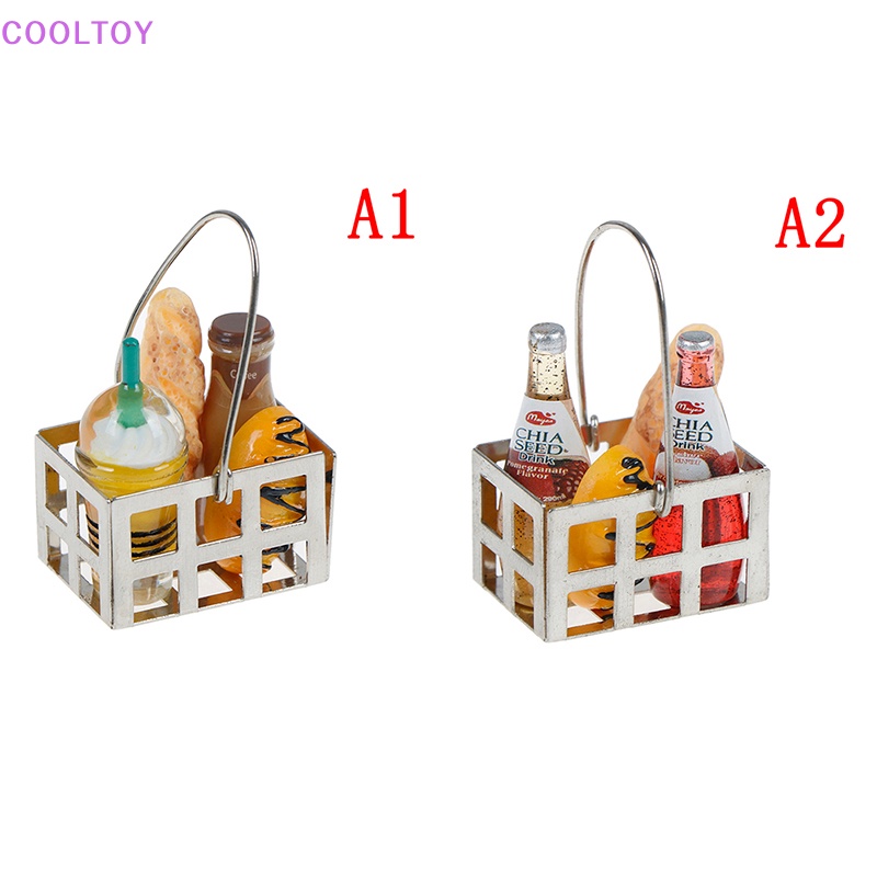 Bộ Giỏ Bánh Mì mini Tỉ Lệ 1: 12 Trang Trí Nhà Búp Bê