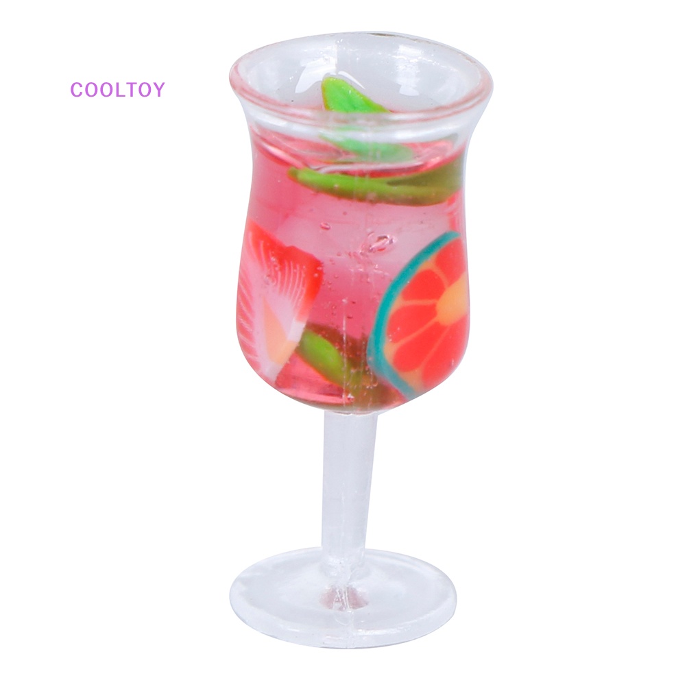 Set 2 Ly Rượu Mini Tỉ Lệ 1: 12 Dùng Để Trang Trí Nhà Búp Bê