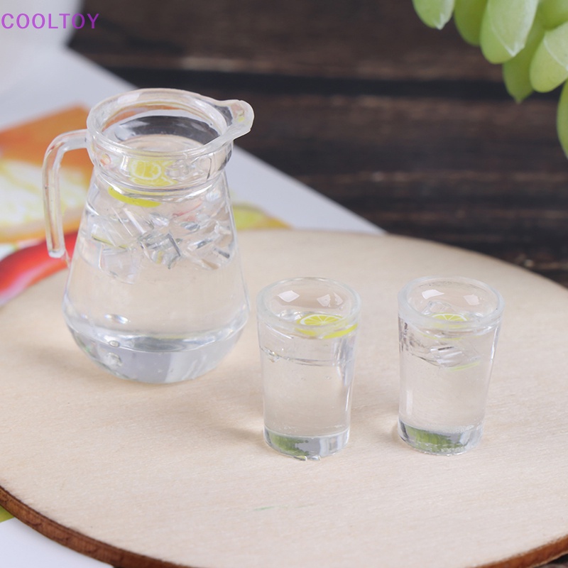 Cooltoy set 3 Ly Nước Ép Chanh Trang Trí Nhà Búp Bê