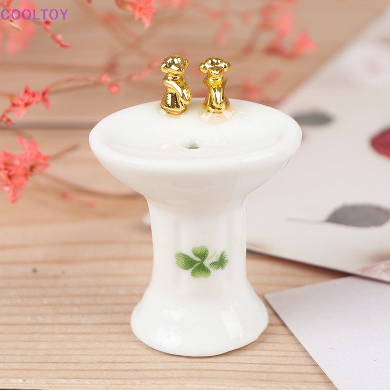 Bộ 3 Mô Hình Bồn Tắm Bằng Sứ Tỉ Lệ 1: 24 Dùng Trang Trí Nhà Búp Bê