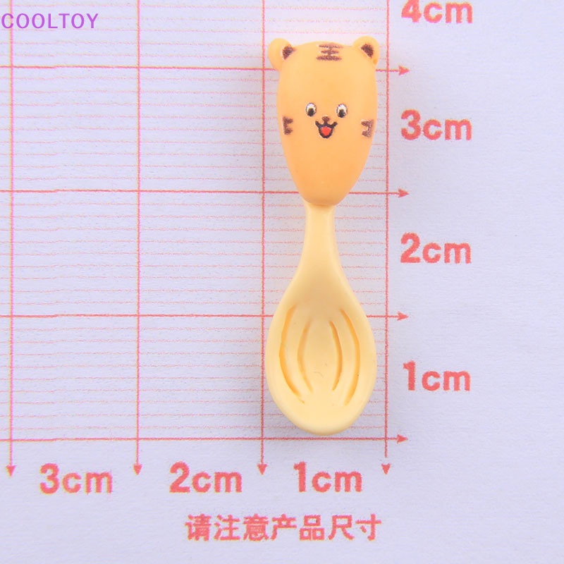 Cooltoy set 10 Muỗng Nĩa Mini Hình Phong Cảnh Hoạt Hình Cho Nhà Búp Bê