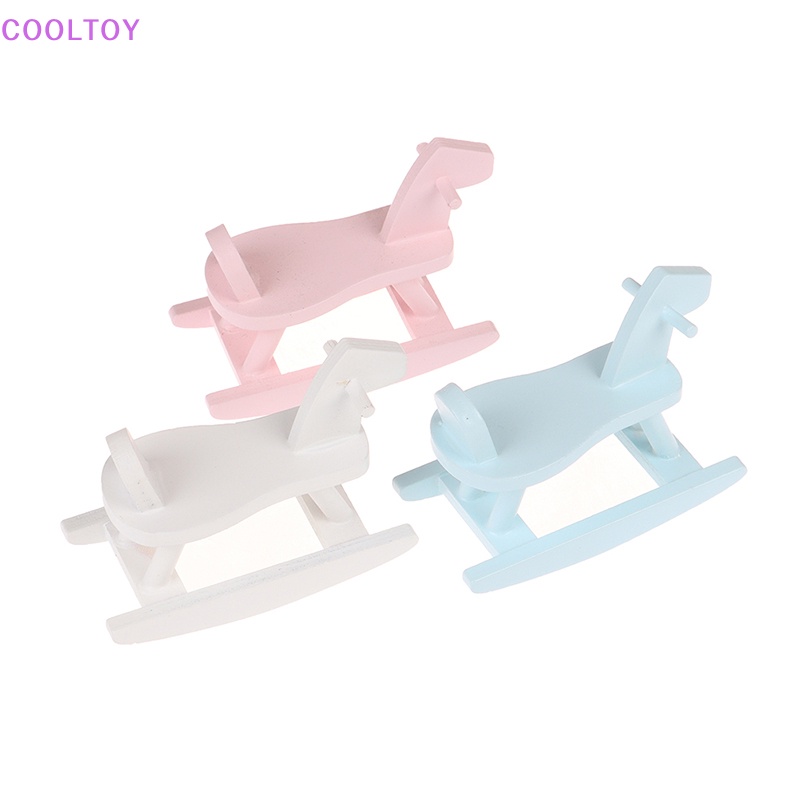 Mô Hình Ngựa Bập Bênh Trang Trí Nhà Búp Bê Tỉ Lệ 1: 12