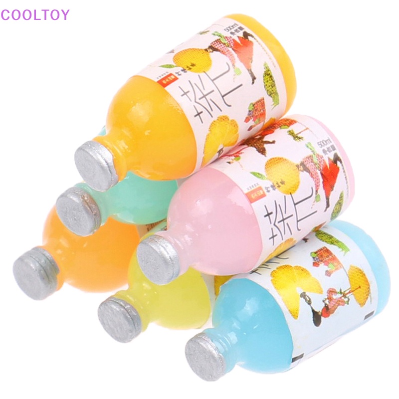 Set 10 Chai Nước Ép Mini Tỉ Lệ 1 / 12 Cho Nhà Búp Bê