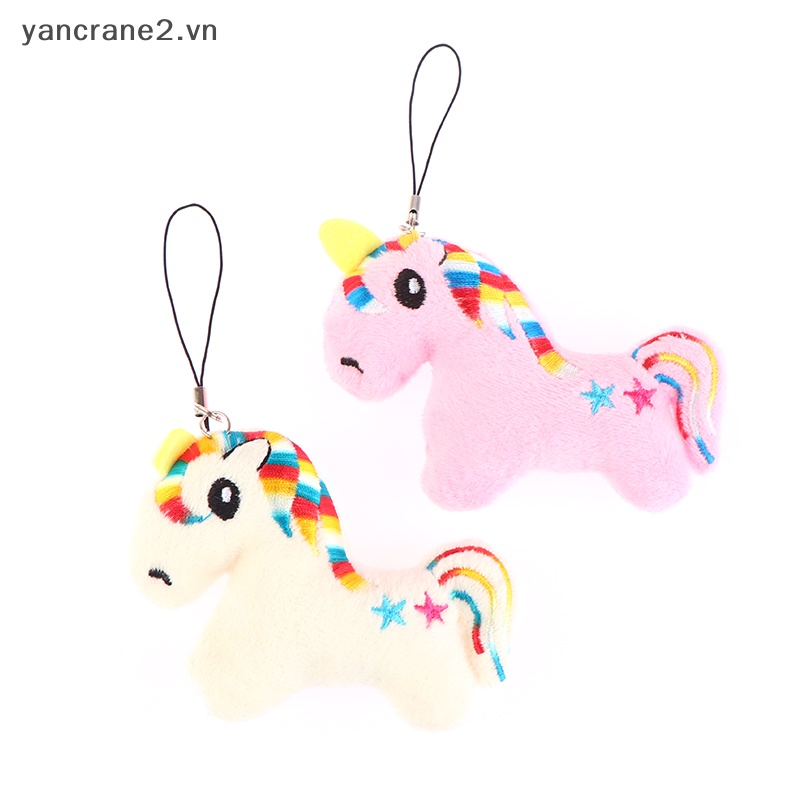 Móc Khóa Ngựa Nhồi Bông Nhiều Màu Sắc 10CM YAN2 {yancrane2.vn}