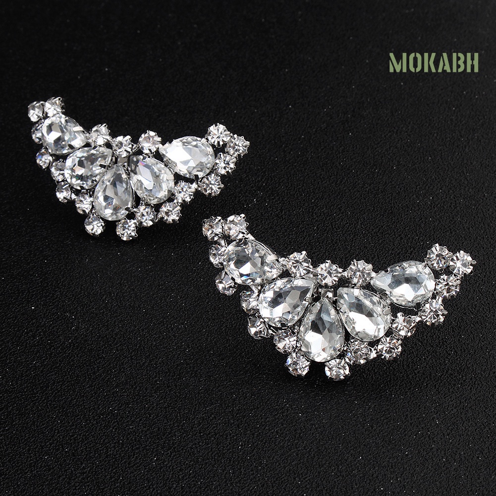 Khóa Giày Đính Đá Hình Giọt Nước Thời Trang Cho Nữ