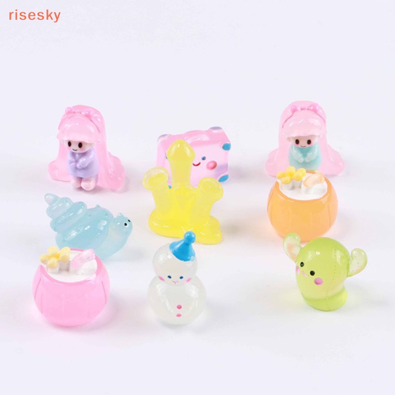 Mô Hình Ốc Sên / Công Chúa Tuyết / Ốc Sên Hoạt Hình 3D Bằng Nhựa Phát Sáng Trang Trí Tiểu Cảnh /