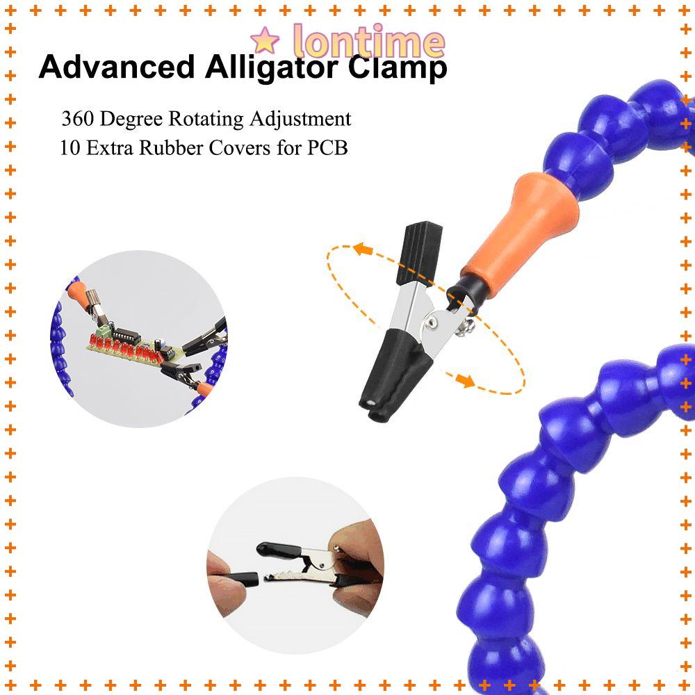 Dụng Cụ Kẹp Hàn Cầm Tay Có Đèn LED Giá Đỡ