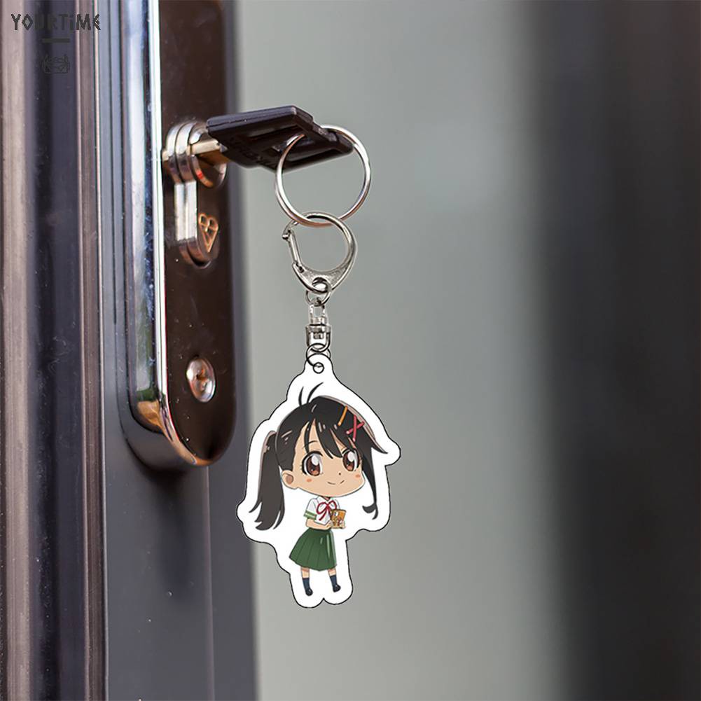 Móc Chìa Khóa Bằng Acrylic In Chữ Suzume No Tojimari Dễ Thương