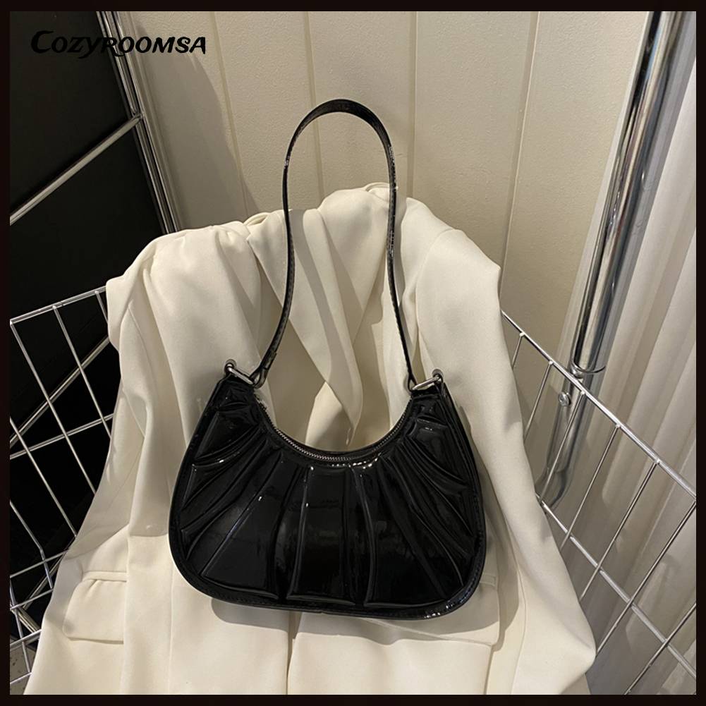 Túi Xách Kẹp Nách Màu Sắc Thanh Lịch Cho Nữ