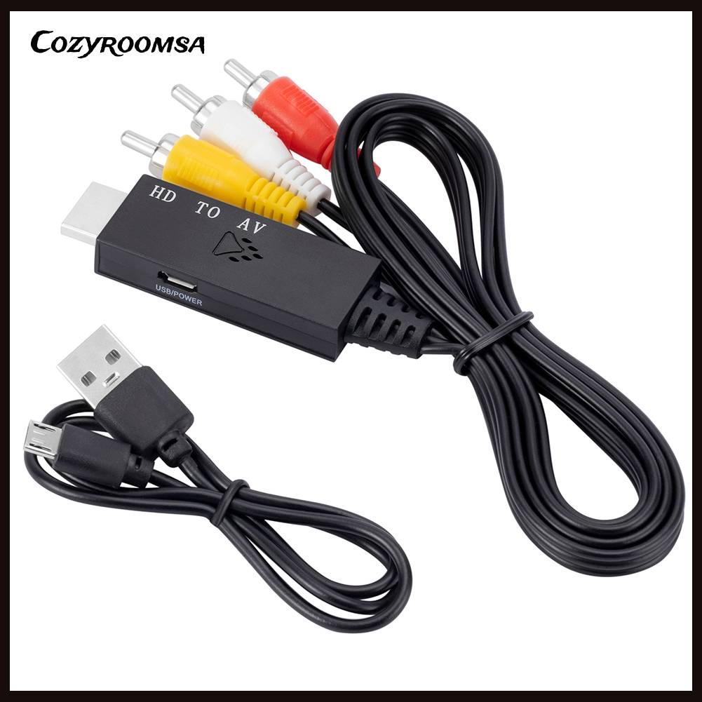 Cáp Chuyển Đổi HDMI Sang RCA AV Dài 1m Cho Hệ Thống Nhà Ở