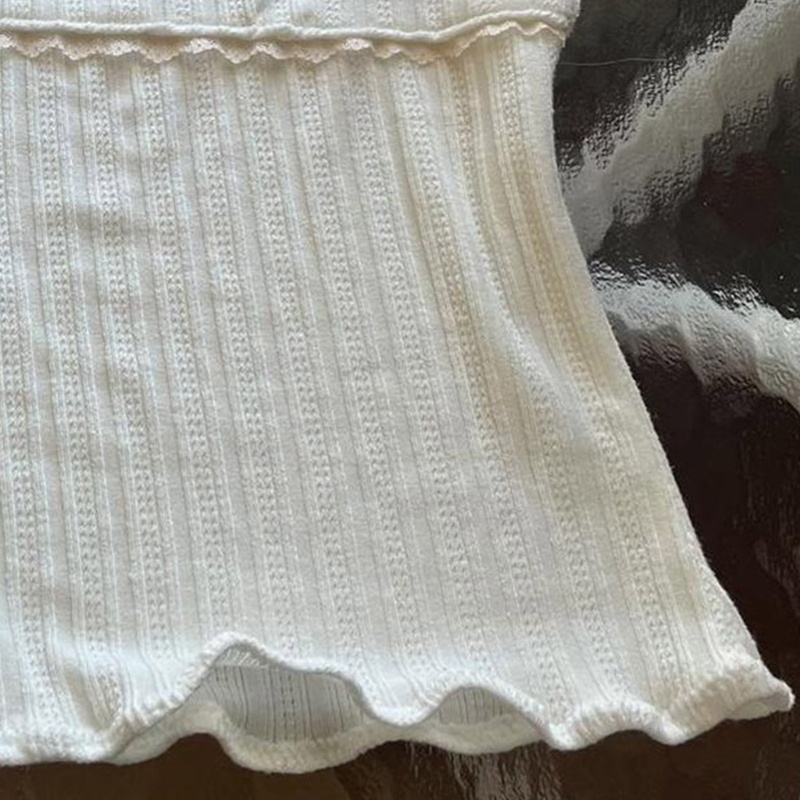 Áo Croptop Hai Dây Y2K Cổ Vuông Ôm Dáng Gợi Cảm Cho Nữ