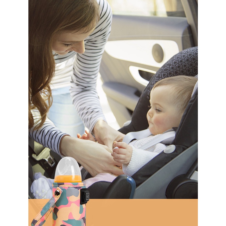 Vỏ Bọc Giữ Ấm Bình Sữa Em Bé USB Cách Nhiệt Tiện Dụng