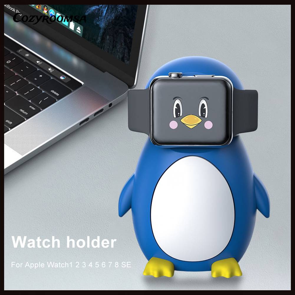 Giá Đỡ Hình Chim Cánh Cụt Cho Đồng Hồ Thông Minh Apple Watch 8 SE 7 6 5 4 3 2 1