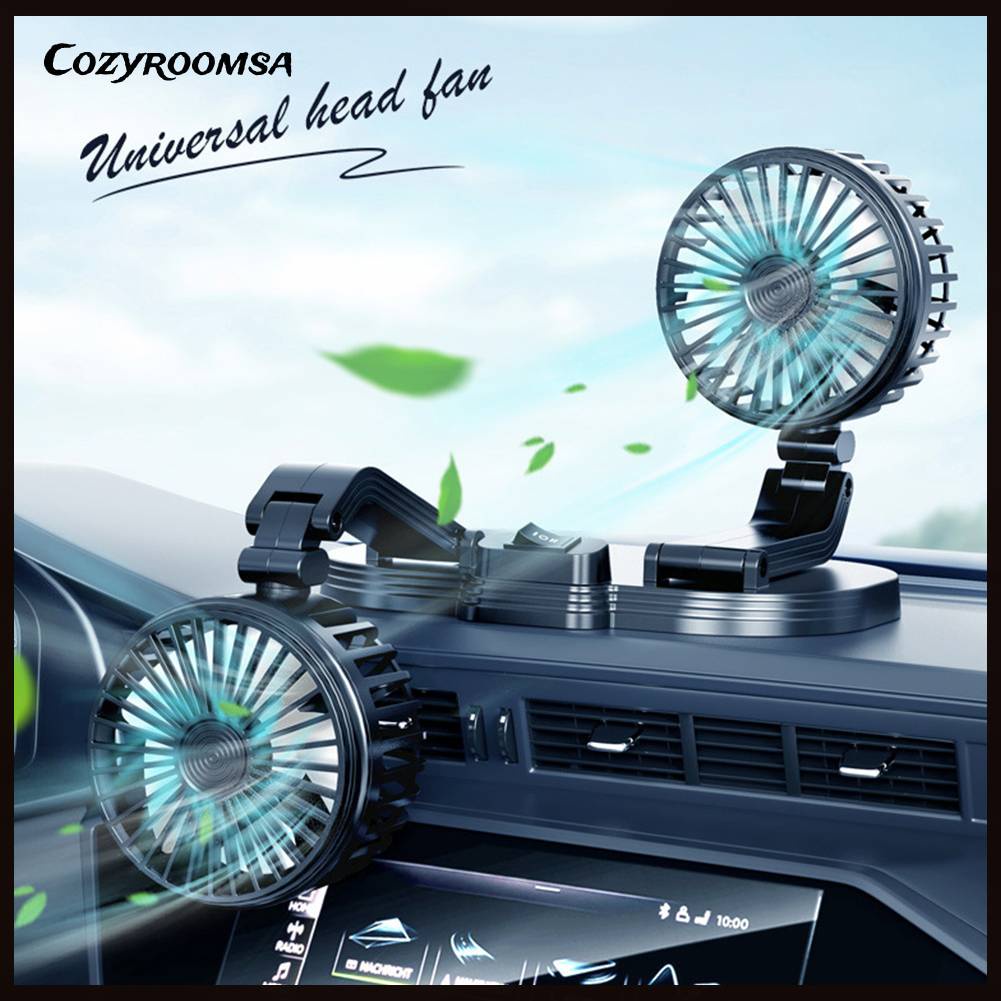 Quạt Tản Nhiệt Hai Đầu Cho Xe Hơi