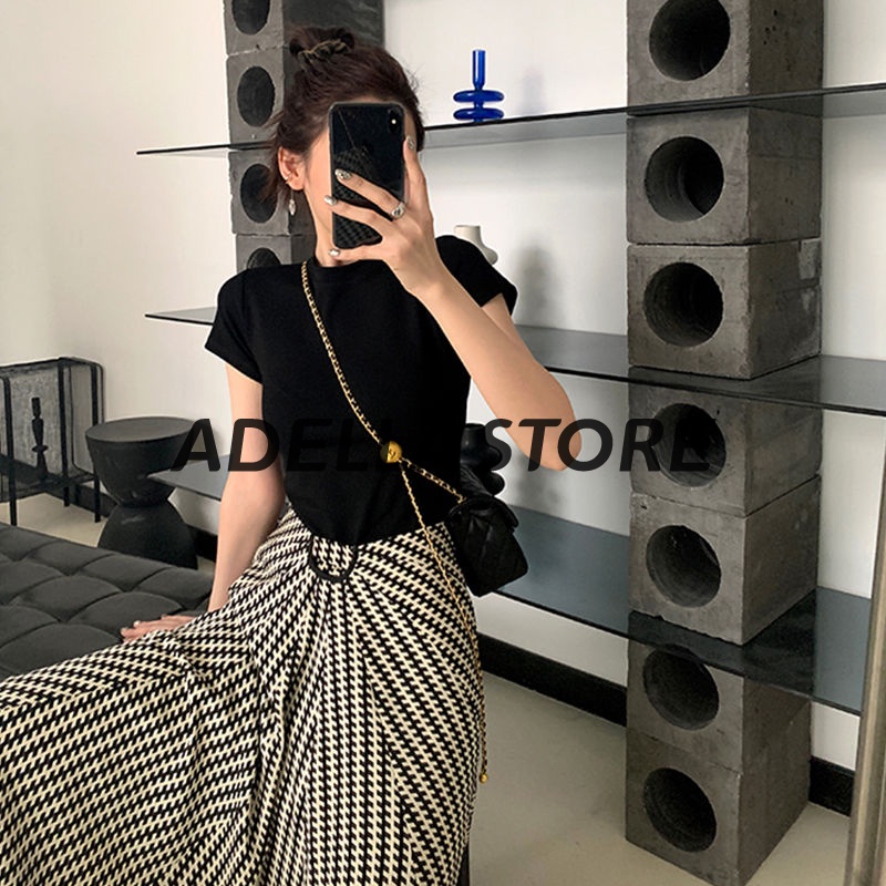 Áo thun croptop KEYADAI A29J1GU tay ngắn phong cách Hàn Quốc