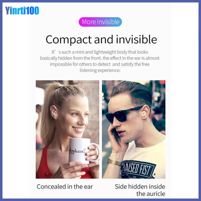 Tai Nghe Nhét Tai Thể Thao Yinrti Yx01 Kết Nối Bluetooth Không Dây Âm Thanh Stereo Sống Động