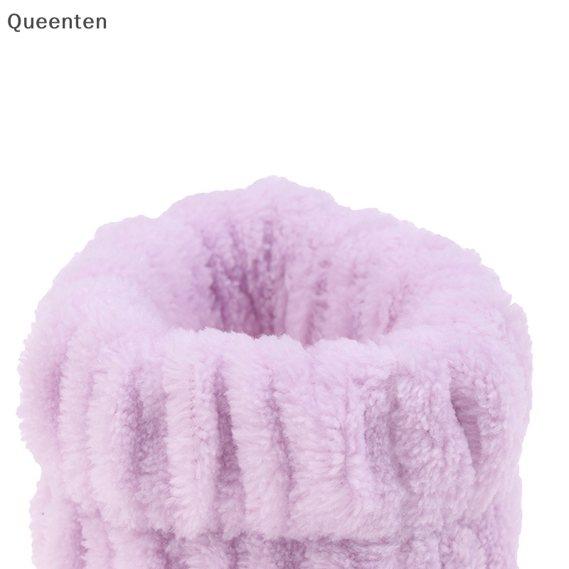 Băng Đeo Cổ Tay Rửa Mặt Thấm Hút Tốt Bằng Sợi Microfiber Cho Spa QT